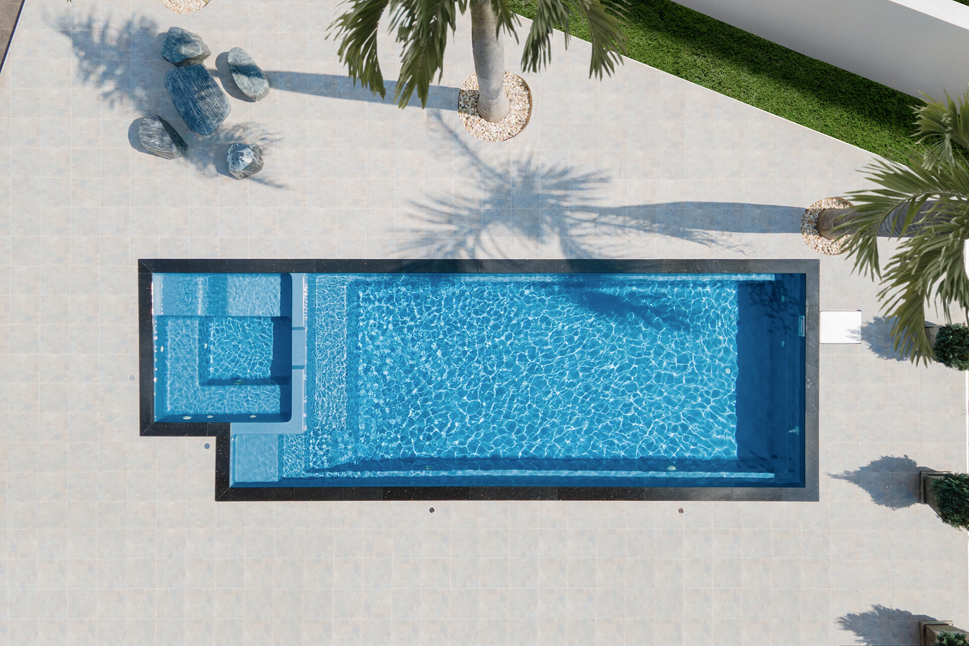 Swimming Pool - Family Pool - Fiberglass pool – Cardio pool